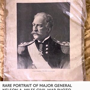Military Portrait of Major General Nelson A Miles Civil War Photograph